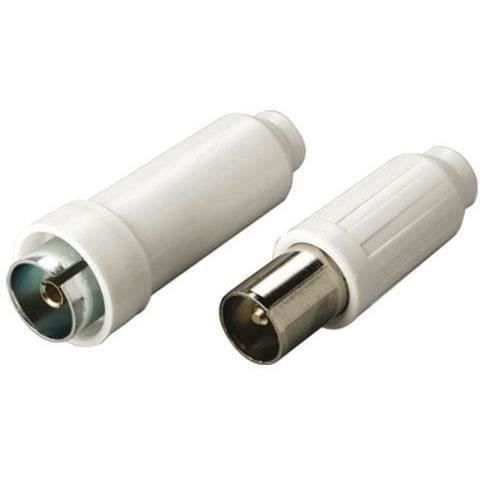 ELECTRALINE - Fiche TV mâle + femelle 9.52mm