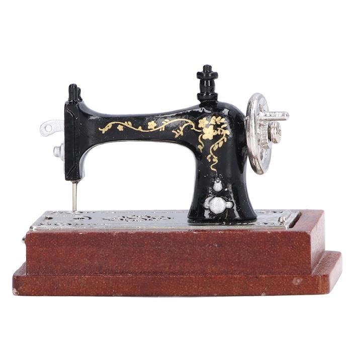 ESTINK Machine à coudre miniature de maison de poupée Machine à coudre de maison de poupée 112