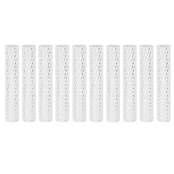 Lot De 10 Entretoises Alu M8 – 8,2mm ID X 12mm OD X 38mm L – Zaplyte – Neuves