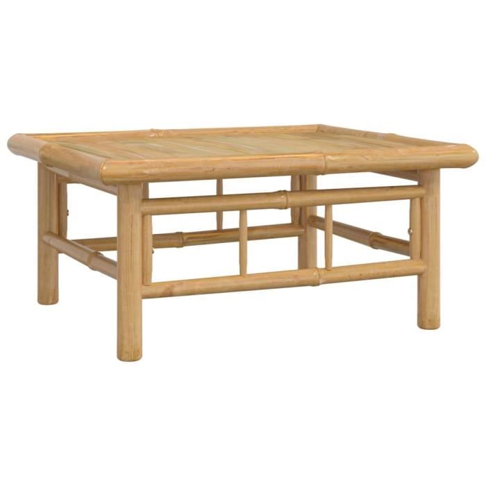 CANAPE DE JARDIN - BANQUETTE DE JARDIN - BAO Table de jardin 65x55x30 cm bambou - 7658796717041