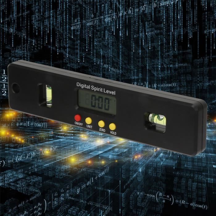 Zerone Boîtier De Jauge D'angle Laser Détecteur D'angle Numérique Laser Inclinomètre Magnétique