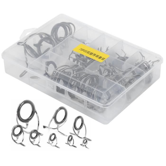 Shipenophy Kit De Réparation De Pointe De Canne à Pêche Ensemble De Guides D'oeil De Poteau, Kit