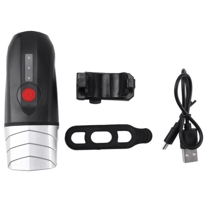 Kit Lumière Vélo Avant/arrière USB Rechargeable - Phare LED 800 MAh, Feu Arrière 3 Modes, étanche IPX4