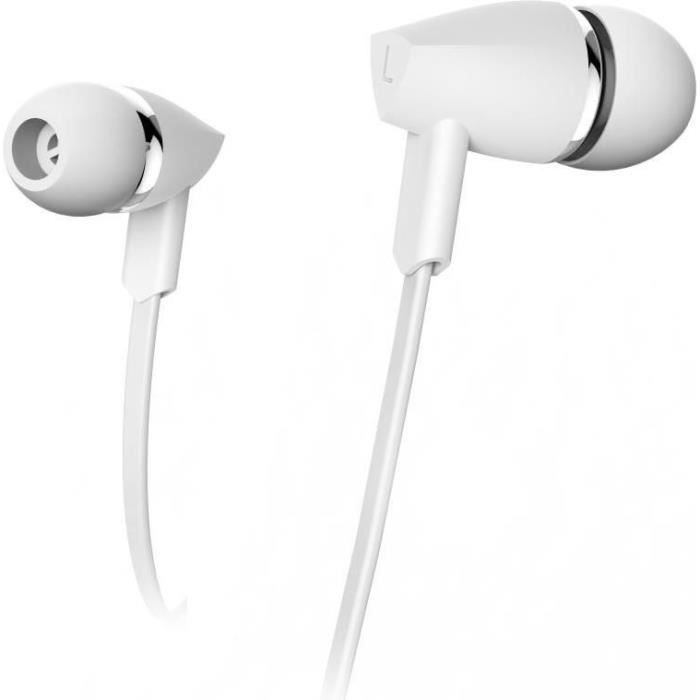 Hama Casque Joy, intra-auriculaire, microphone, câble plat