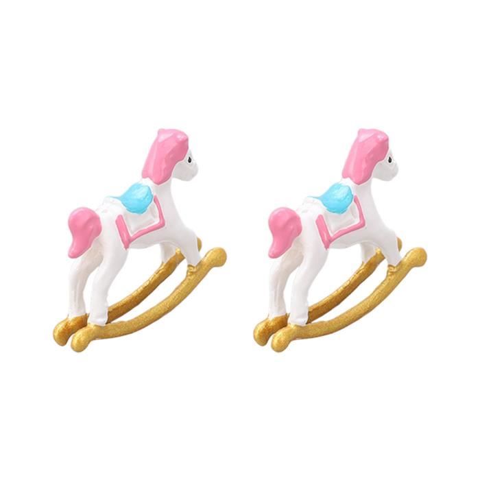 Hililand Modèle de cheval à bascule 2 pièces cheval à bascule modèle en