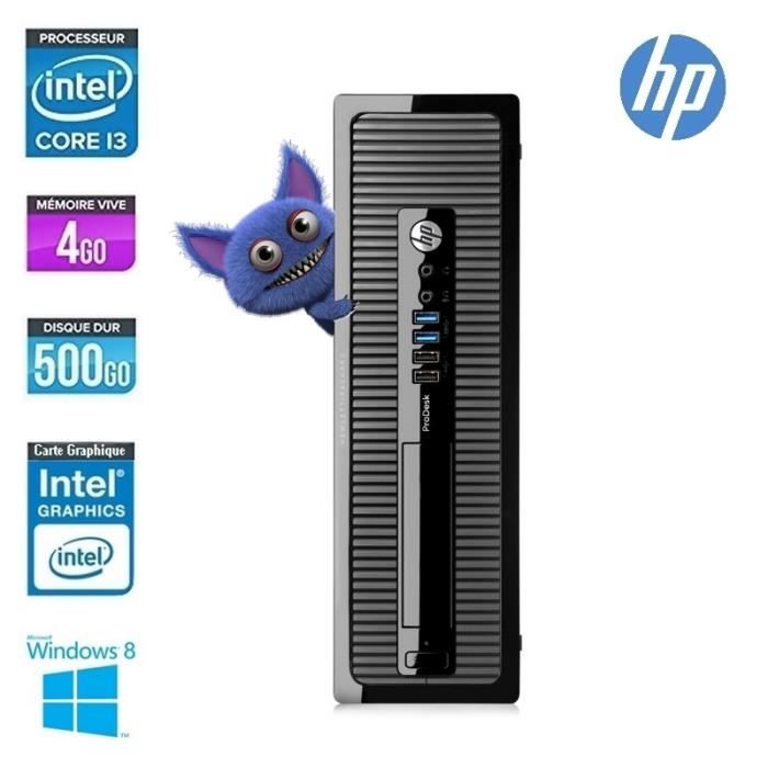 Achat Ordinateur de bureau HP PRODESK 400 G1 SFF CORE I3 4GO 500GO - GRADE A pas cher