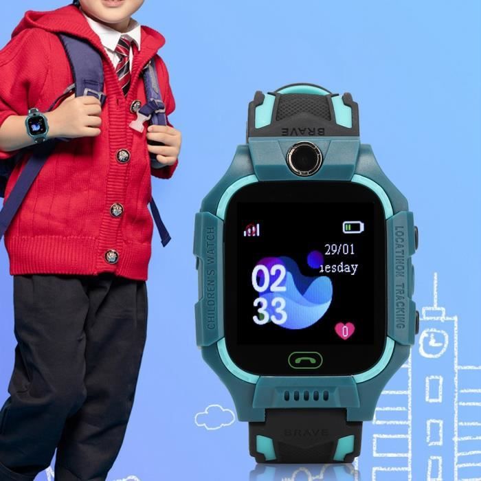 HURRISE montre intelligente pour enfants Montre intelligente Anti-perte, traceur GPS multifonction SOS, gps accessoires