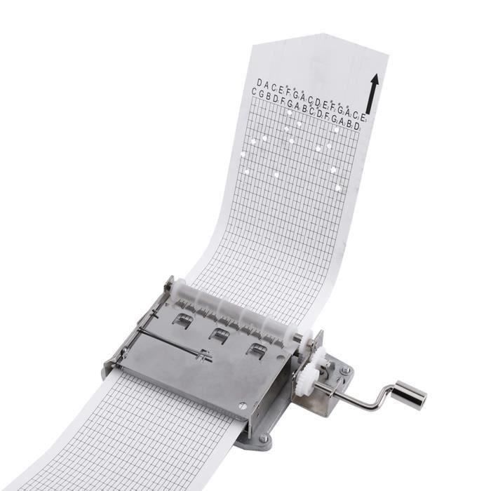 10 Bandes De Papier Vierges Pour Boîte à Musique 30 Notes - Longueur 66 Cm, Largeur 7.1 Cm - Pour Créer Vos Propres Mélodies DIY