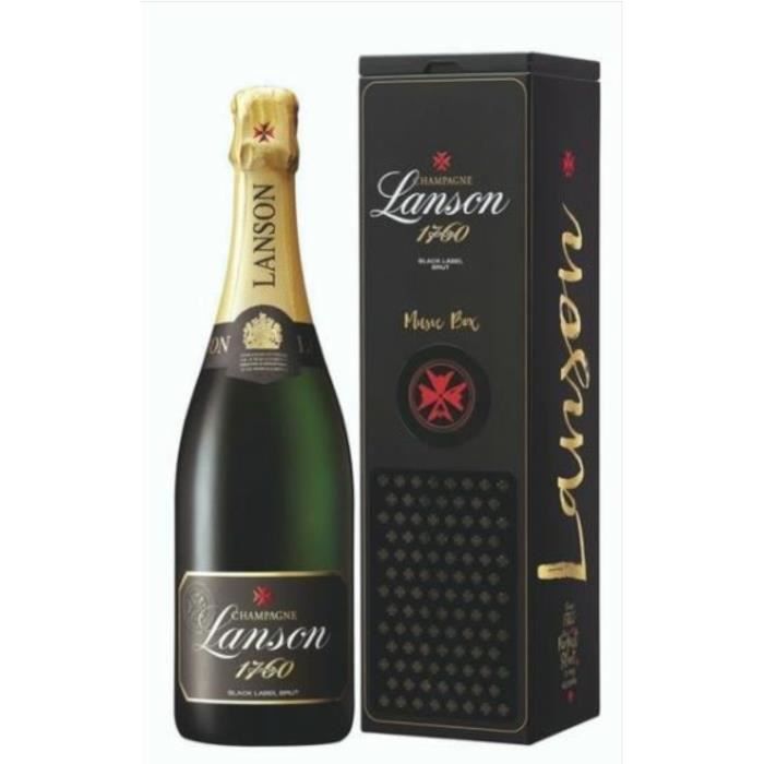 Champagne lanson 1760 music box