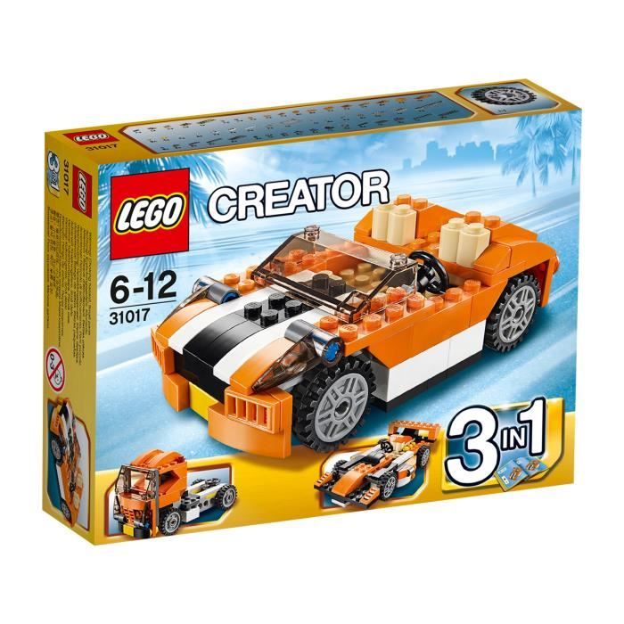 LEGO® Creator 31017 La Décapotable orange Reconditionné - Lego reconditionné disponible sur Cdiscount Seconde Vie