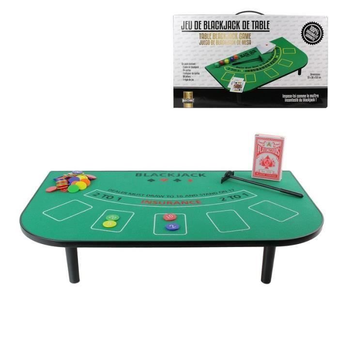 Set Pour Blackjack Jeu Carte Table Casino 806 Achat Vente