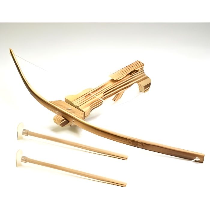 Fléchette en bois avec ventouse pour jeu arbalète et arc. Remplacement