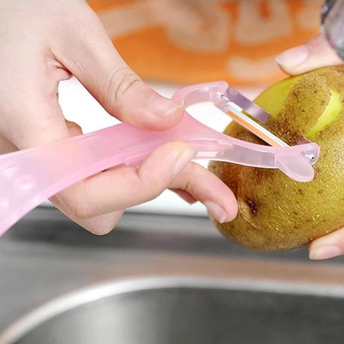 Couteau De Concombre De Pommes De Terre A Eplucher Les Fruits En Acier Inoxydable De Menage Japonais Multifonctionnel De Pomme Achat Vente Couteau De Cuisine 3 Pcs Pommes De Terre Au Cdiscount