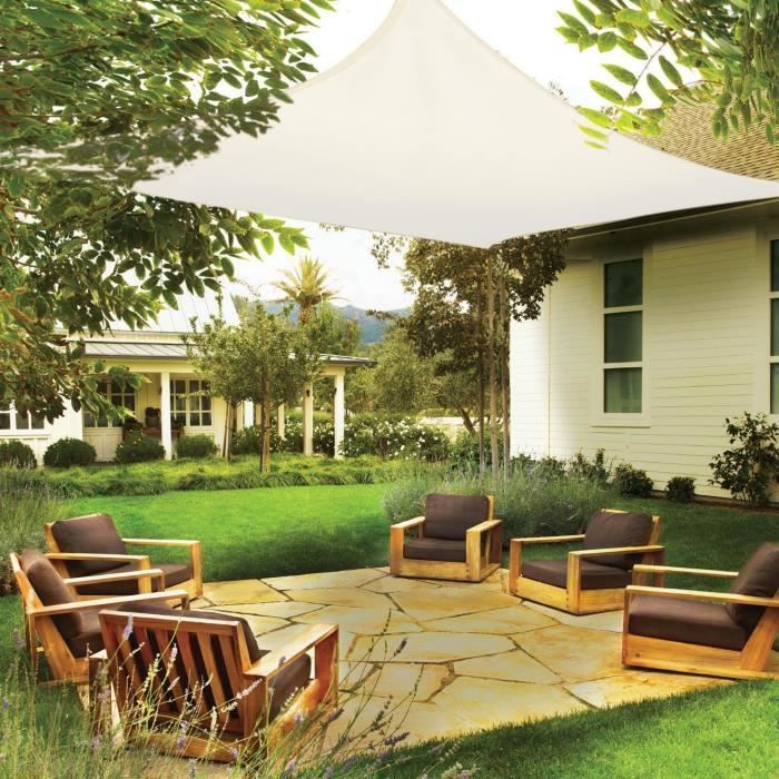 Brise Vue Balcon 0.8x4.5m HDPE Crème - Protection UV, Vent Et Intimité Pour Terrasse Et Extérieur