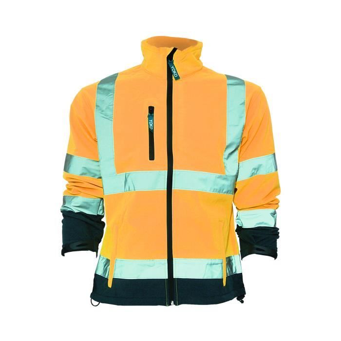 Veste Security Haute Visibilité Adulte - Imperméable, Coupe-Vent, Rembourrée - YOKO