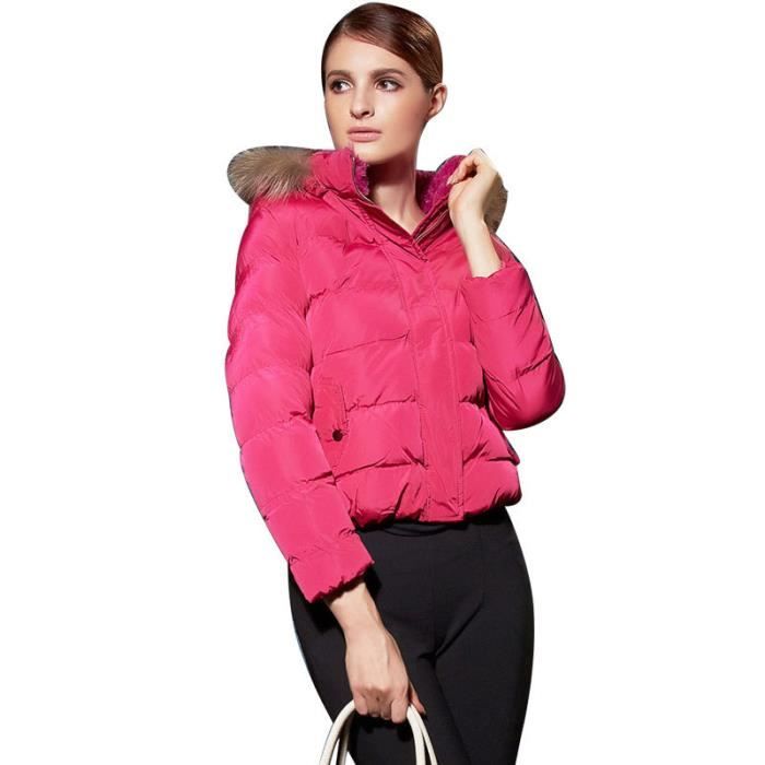 doudoune rouge femme