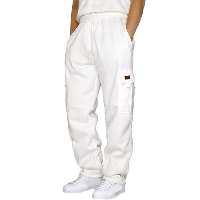 Jogging blanc homme