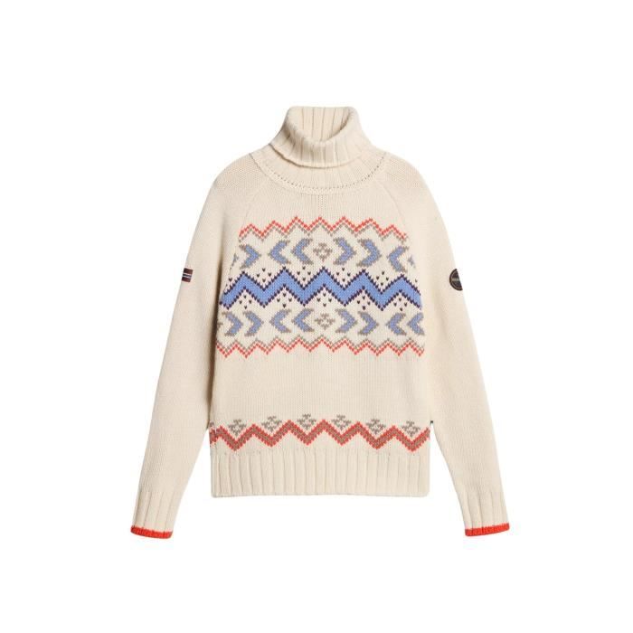 Pull col roul femme Napapijri Nathaniel FW3 Jacquard w fw3