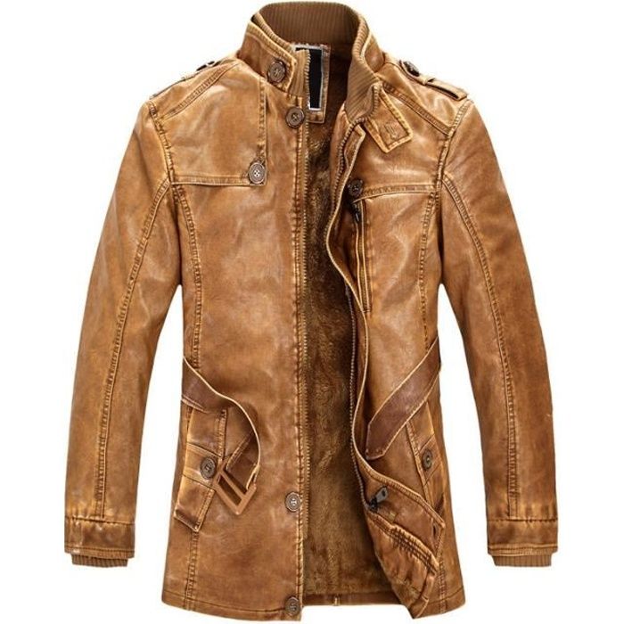 Parka homme cuir deals
