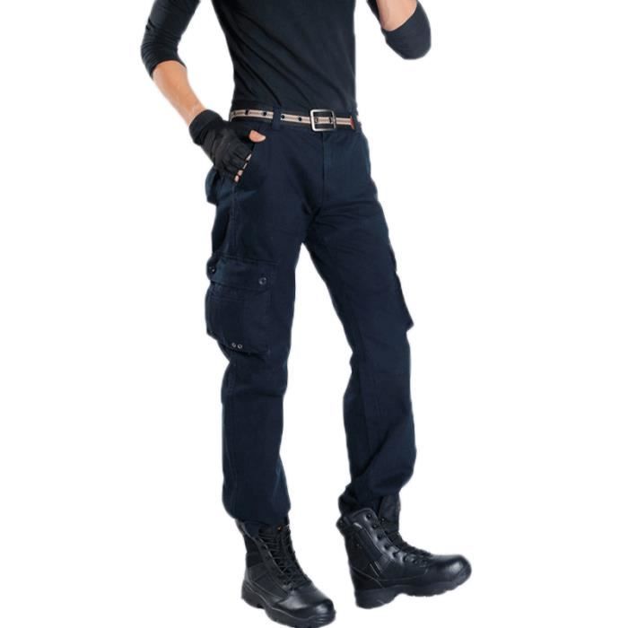 Pantalon De Travail Multipoches Cargo Homme - Imperméable Tactique Mince Pour Chantier Et Plein Air
