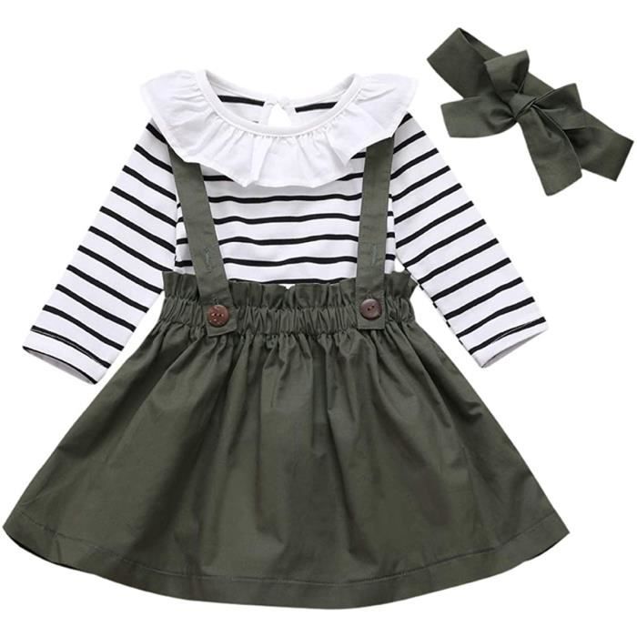 Nouveau-né bébé Fille Jupe Haut Ensembles Floraux à Manches Longues Barboteuse Hauts jarretelle Robe Globale Bandeau Printemps été vêtements Tenues Nouveau-né bébé Fille Jupe Haut Ensembles Floraux à Manches Longues Barboteuse Hauts jarretelle Robe Globale Bandeau Printemps été vêtements Tenues