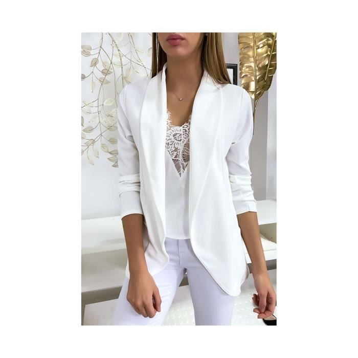 veste blanche femme