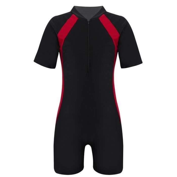 Iiniim Maillot De Bain Anti Uv Fille Garcon Short De Plage Tankini Costume Natation Justaucorps Gymnastique Enfant 3 12 Ans Rouge Cdiscount Pret A Porter