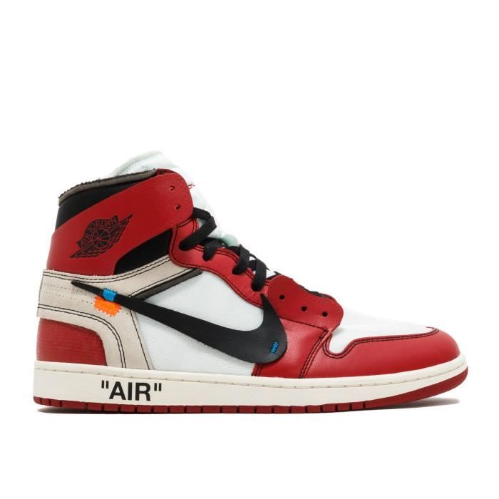 Basket Off White X Nike Air Jordan 1 Retro High Og Chicago Blanc Cdiscount Chaussures