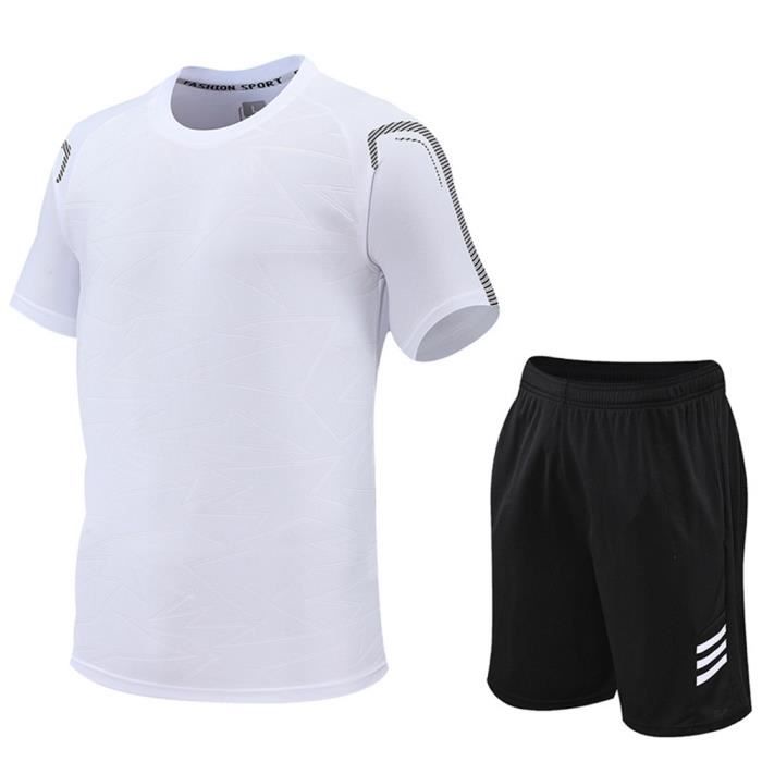 Short De Sport Homme Coton - Léger, Séchage Rapide - Avec Poches - Pour Running, Fitness, Casual