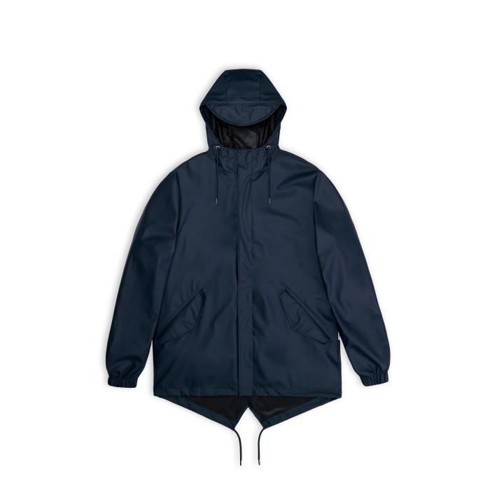 Veste imperméable Rains Fishtail W3 Bleu marine Homme Bleu