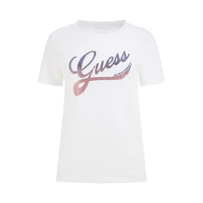 Guess tee shirt femme clearance