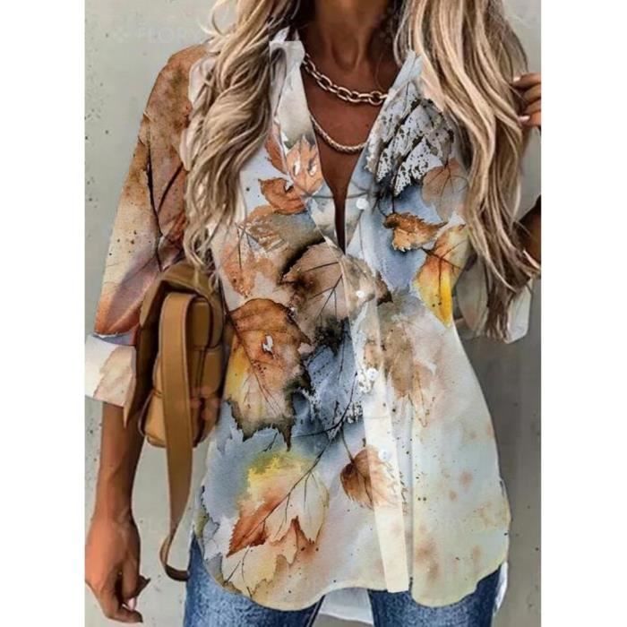Floryday chemisier sales femme