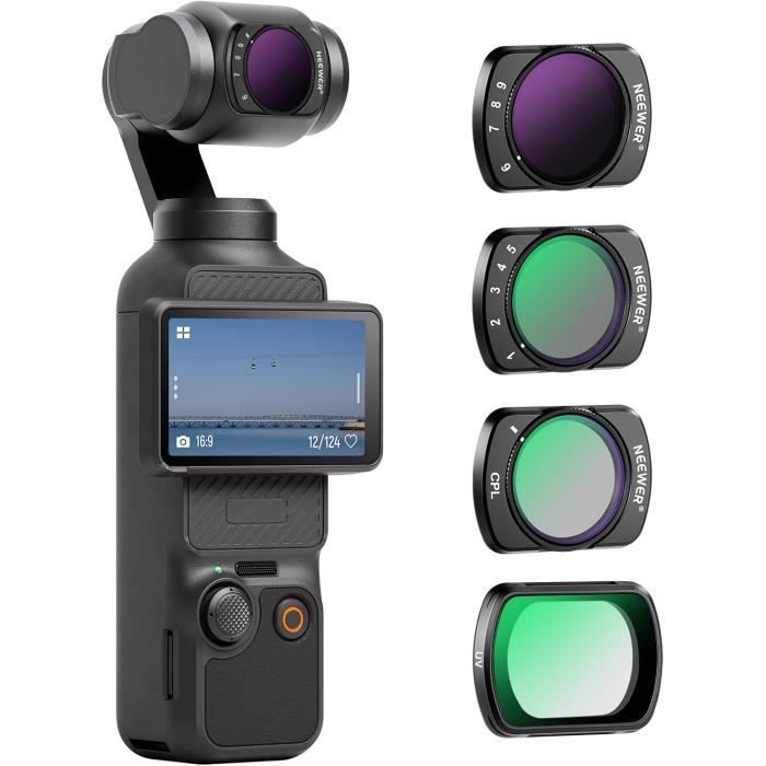 Kit de filtres Neewer pour DJI Osmo Pocket 3 FL-P10 (ND8~1000, LPR Kit de filtres Neewer pour DJI Osmo Pocket 3 FL-P10 (ND8~1000, LPR