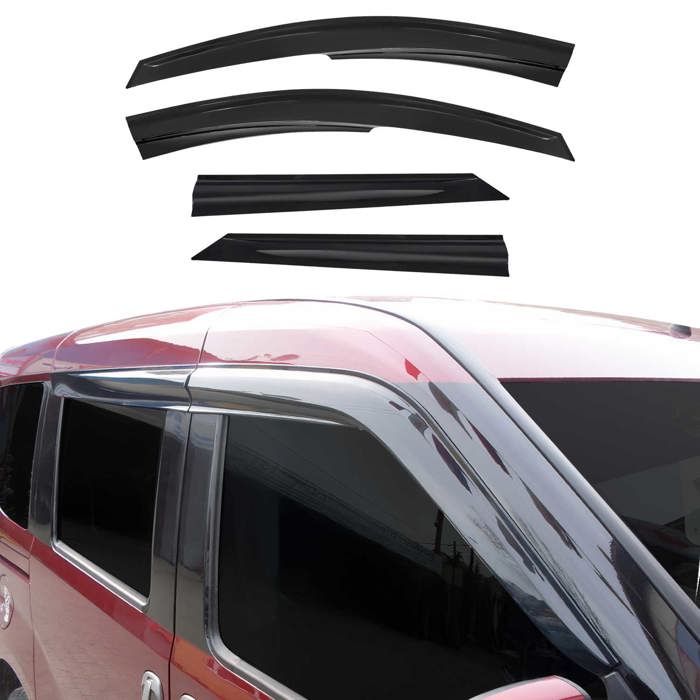 Kit 4 Déflecteurs D'air HEKO Pour Dacia Logan 2 MCV Break 2013-2020 - Noir, Garantie 2 Ans