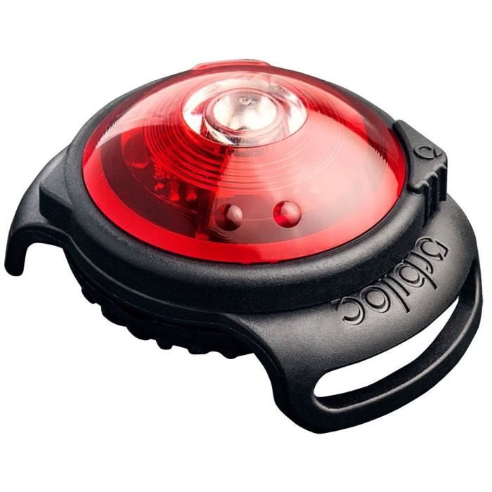 Lumière de sécurité - ORBILOC - Rouge - LED - Visible jusquà 5 km - Pour chien