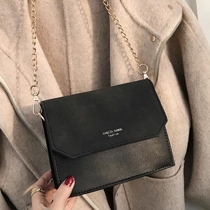 Sac a main hotsell noir carré