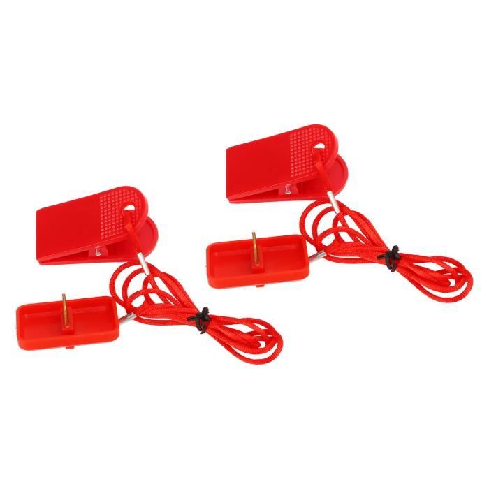 Clé De Sécurité Magnétique Pour Tapis Roulant - Lot De 2 - Arrêt D'Urgence Automatique - Compatible Universel - 4