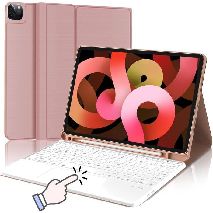 Étui Clavier Bluetooth Pour IPad 10/11e Génération (2022 & 2025) - Clavier Amovible Magnétique, Protection Complète - Gris - 14