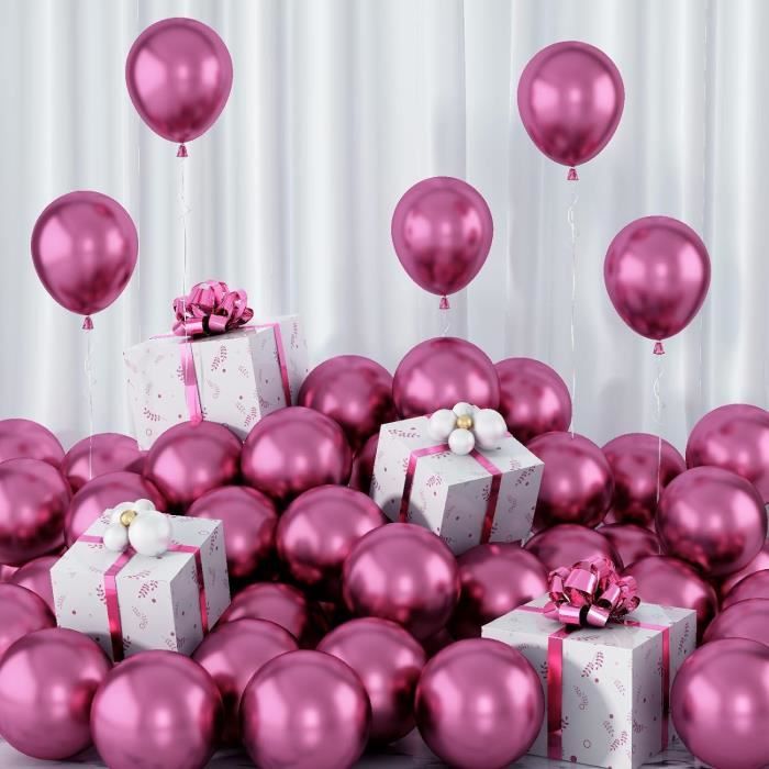 Ballons Aluminium Ronds - Lot De 10 Pour Fêtes, Anniversaire, Mariage, Gonflage à L'hélium Ou à L'air