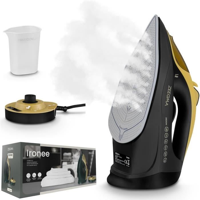 Fer à Repasser Vapeur Sans Fil 2 En 1 SUPERLEX - Semelle Céramique, Auto-nettoyage, 2600W, Réservoir 220 Ml