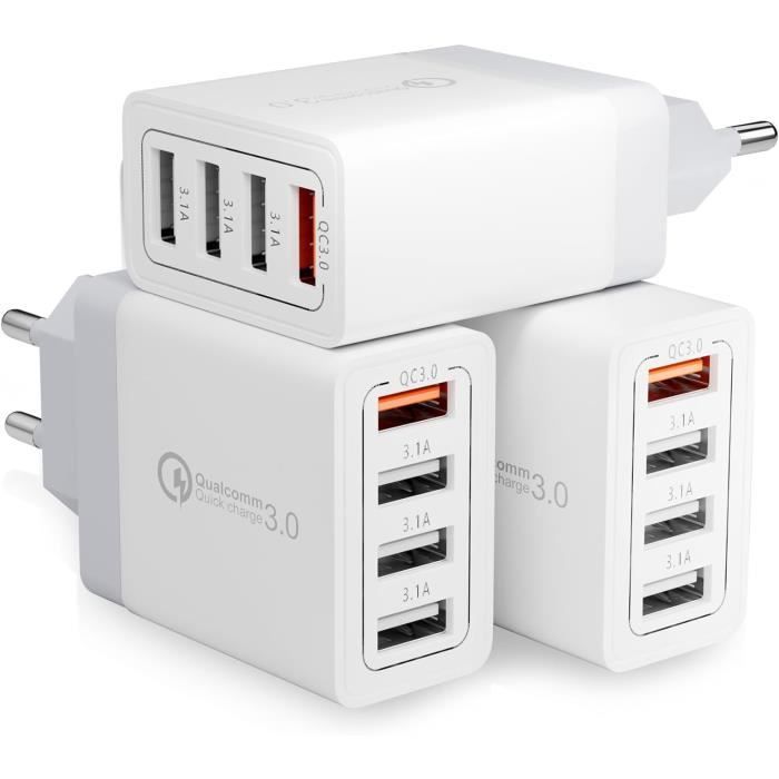 Chargeur Secteur - Adaptateur USB Universel Mural 5V 1A Avec 1 Port