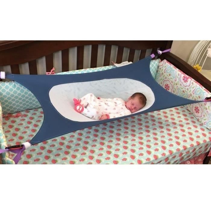 nouveau-né Infant amovible Portable respirant Lit de sommeil avec bretelles réglables Sécurité Hamac pour bébé 