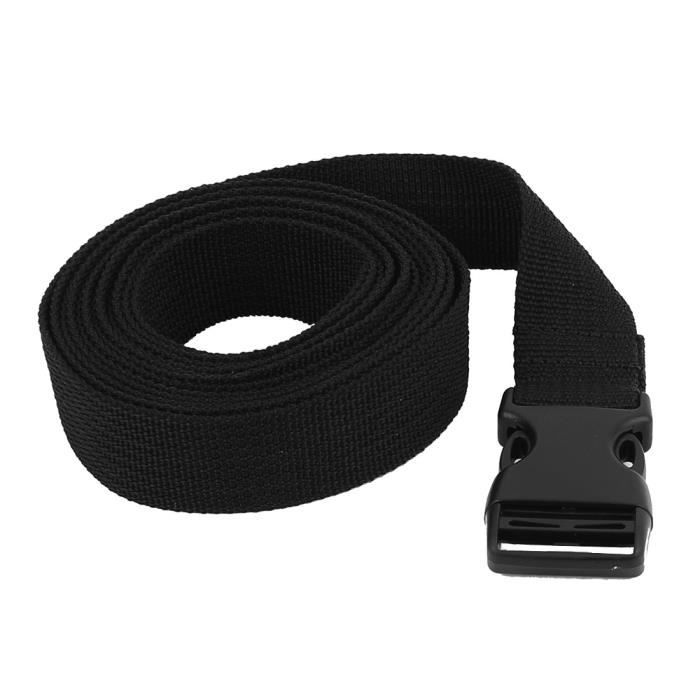 boucle clip en plastique noir haut de gamme passage pour une sangle de 25 mm  largeur extérieur 64 mm hauteur 39 mm - mercerie-extra