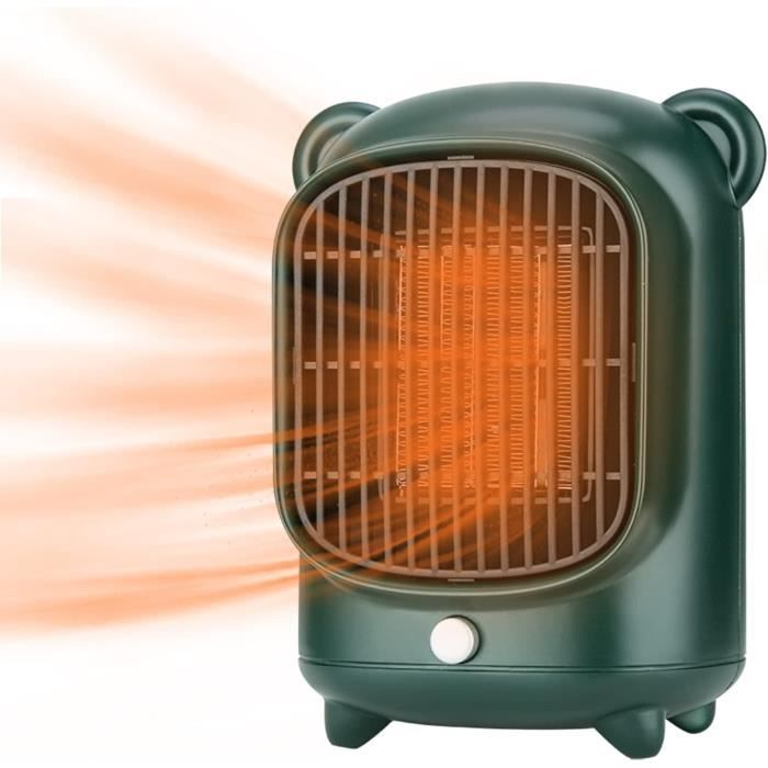 Chauffage D'Appoint Portable 1200W/800W - Céramique PTC, Silencieux, Protection Surchauffe - Blanc