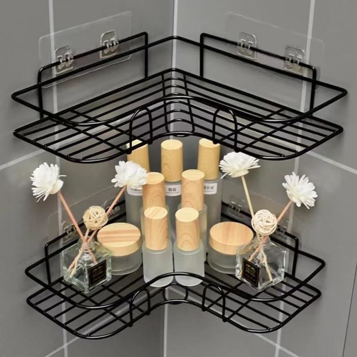 Dvocel Lot De 2 Étagère De Douche Sans Perçage En Acier