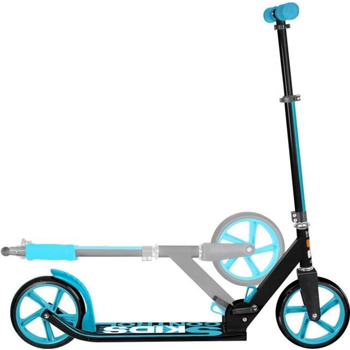 Capacit/é de Charge: 100kg Hauteur R/églable du Guidon Orange OUTAD Trottinette Pliable pour Adulte Enfant Scooter avec Grandes Roues de 200 mm et Bandouli/ère