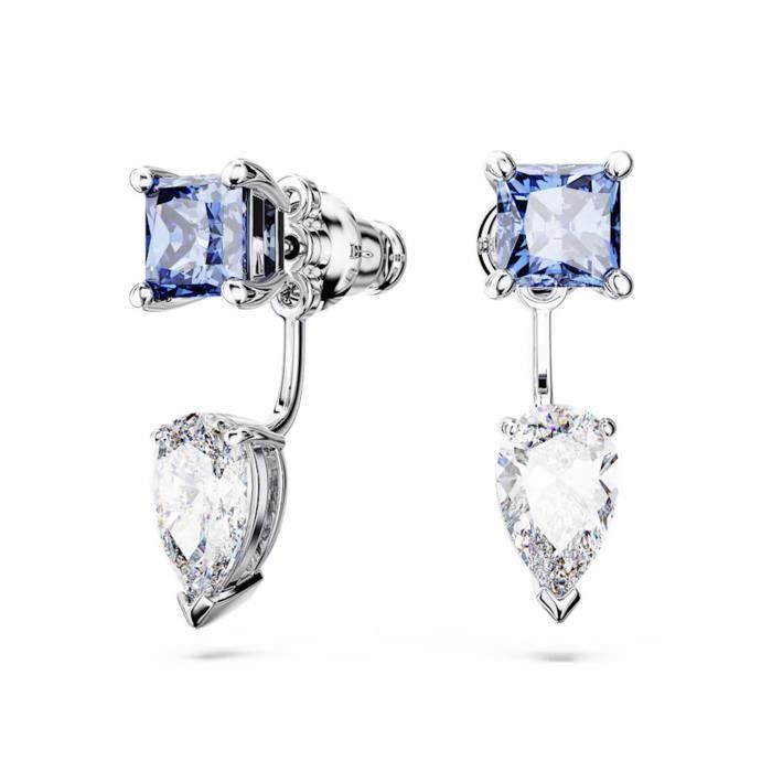 Boucles d'oreilles femme - Swarovski - Boucles d’oreilles Swarovski transformables Mesmera - Couleur de la matière:Blanc