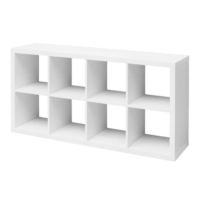 Etagere Cube Szene 8 Blanc Achat Vente Casier Pour Meuble