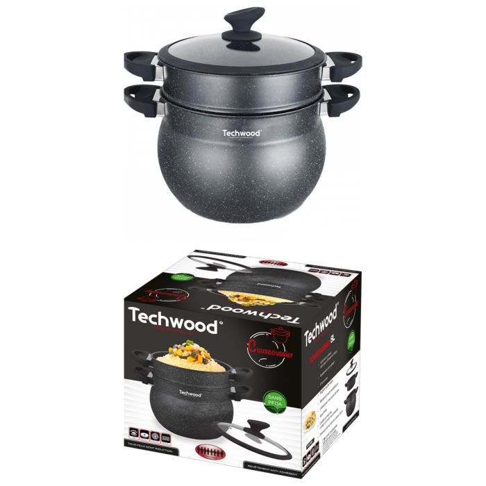 Couscoussier Aluminium pressé tous types de feux + Induction Poignées touché velours - vue 2