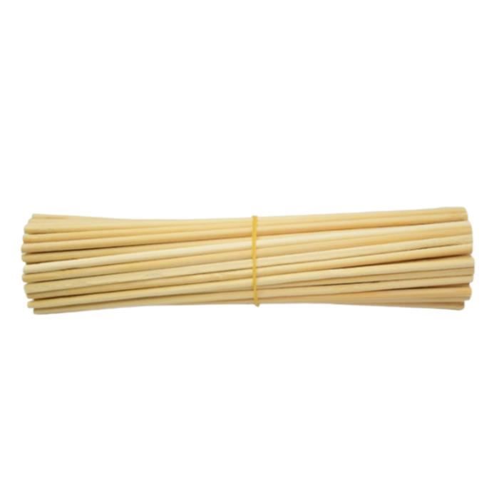 Lot 10 Bâtons En Bois Bouleau 10mm X 30cm - Bâtonnets Non Finis Pour Bricolage Et Décoration